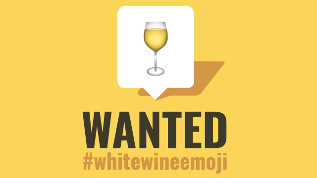 white wine emoji