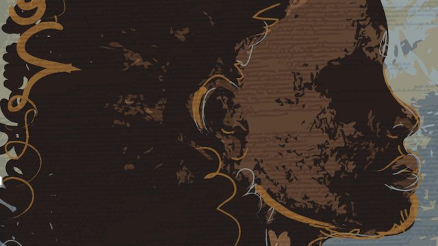 Black woman illustrated