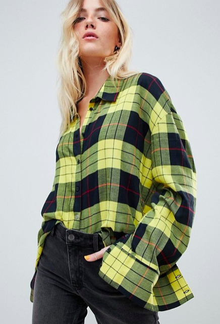 ASOS Cheap Monday Flannel Check Shirt in plaid