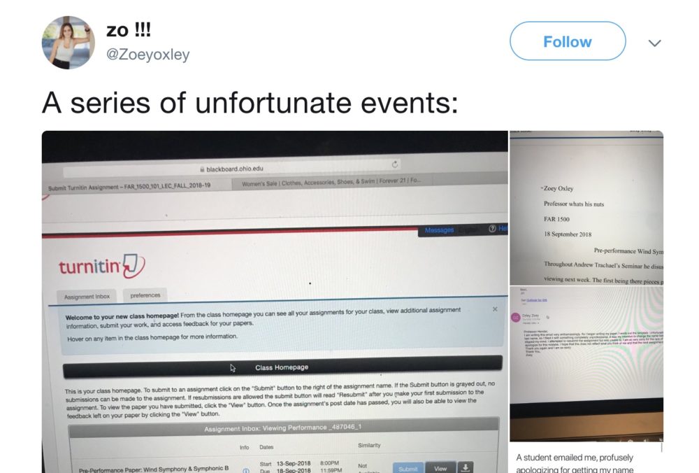 Student Submits Paper With Hilarious Typo, Professor RespondsHelloGiggles