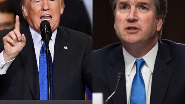 President Trump and Brett Kavanaugh