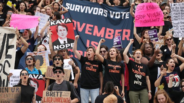 Protesters against Kavanaugh confirmation