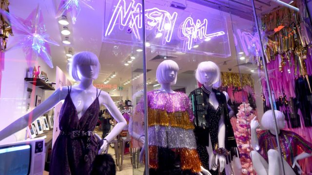 LONDON, ENGLAND - NOVEMBER 16: The Nasty Gal Pop Up Shop on Carnaby Street on November 16, 2017 in London, England.