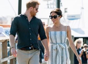FRASER ISLAND, QUEENSLAND - OCTOBER 22: (NO UK SALES FOR 28 DAYS) Prince Harry, Duke of Sussex and Meghan, Duchess of Sussex visit Kingfisher Bay Resort on October 22, 2018 in Fraser Island, Australia. The Duke and Duchess of Sussex are on their official 16-day Autumn tour visiting cities in Australia, Fiji, Tonga and New Zealand.
