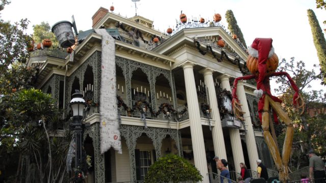 ANAHEIM, CA - DECEMBER 13: Tim Burton's "Nightmare Before Christmas" Haunted Mansion at Disneyland's Sleeping Beauty's Holiday Castle and "Believe In Holiday Magic" Fireworks spectacular held at Disneyland Resort on December 13, 2007 in Anaheim, California