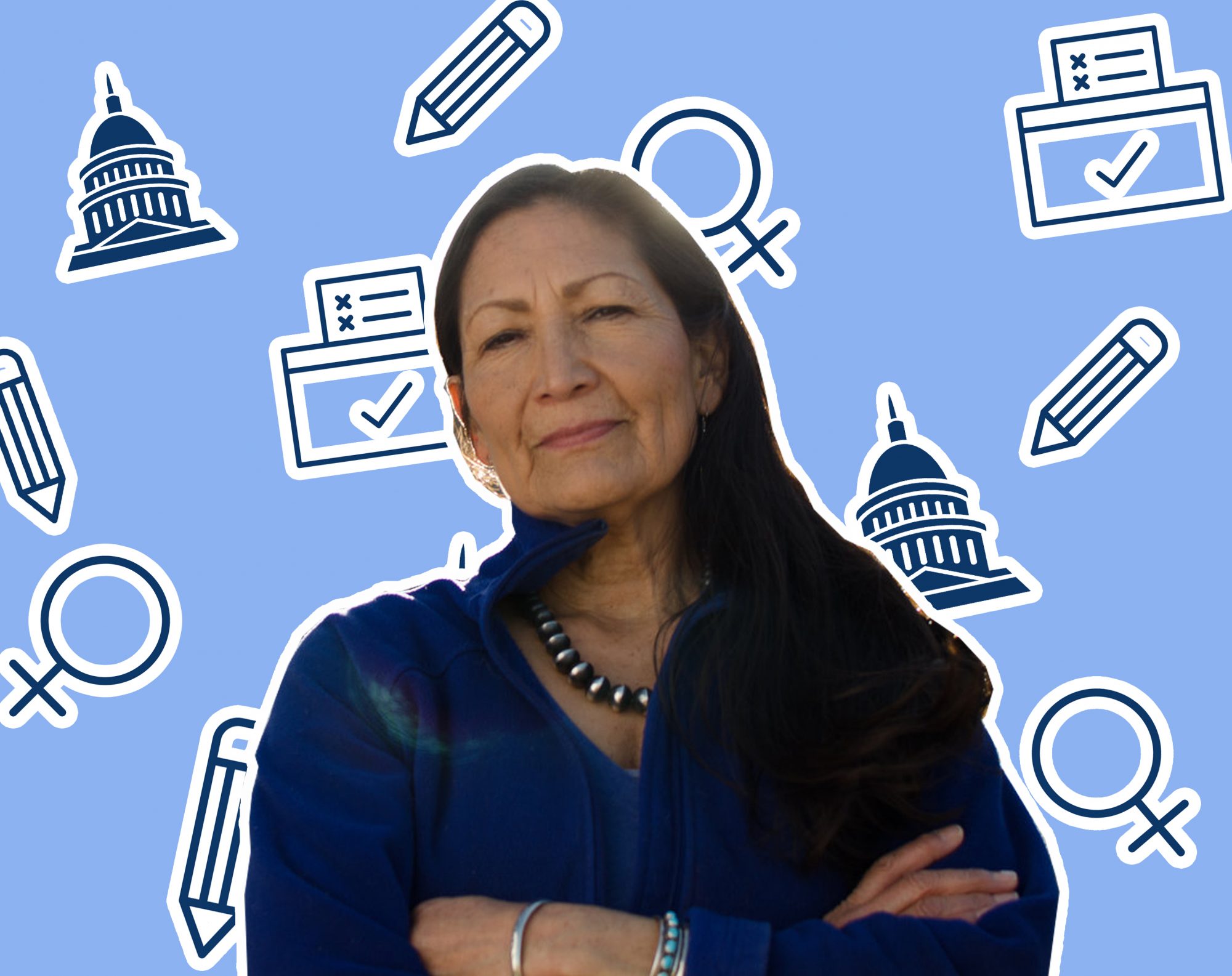 Deb Haaland could become the first Native American woman in Congress, and she wants to make sure everyone has an equal shot at success image