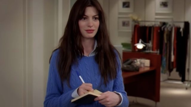 Anne Hathaway in "Devil Wears Prada"