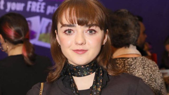 LONDON, ENGLAND - OCTOBER 25: Maisie Williams wearing Coach attends the press night of 'I and You' at Hampstead Theatre at Hampstead Heath on October 25, 2018 in London, England