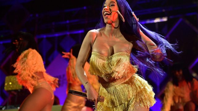 INGLEWOOD, CA - NOVEMBER 30: Cardi B performs onstage during 102.7 KIIS FM's Jingle Ball 2018 Presented by Capital One at The Forum on November 30, 2018 in Inglewood, California.