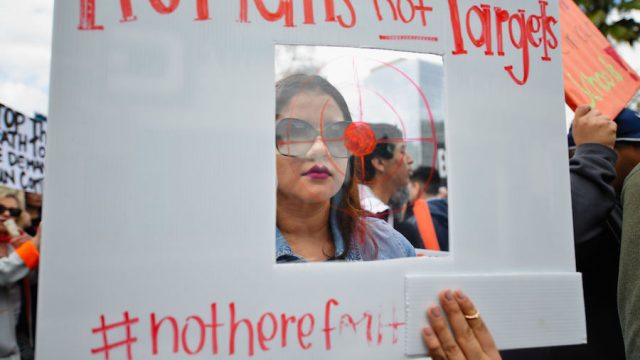 Protester at March for our Lives 2018