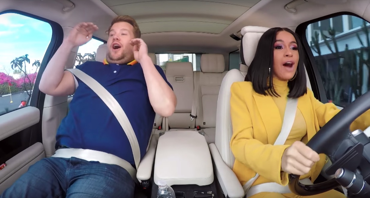 Watch Cardi B Demolish A Driving Course With James CordenHelloGiggles