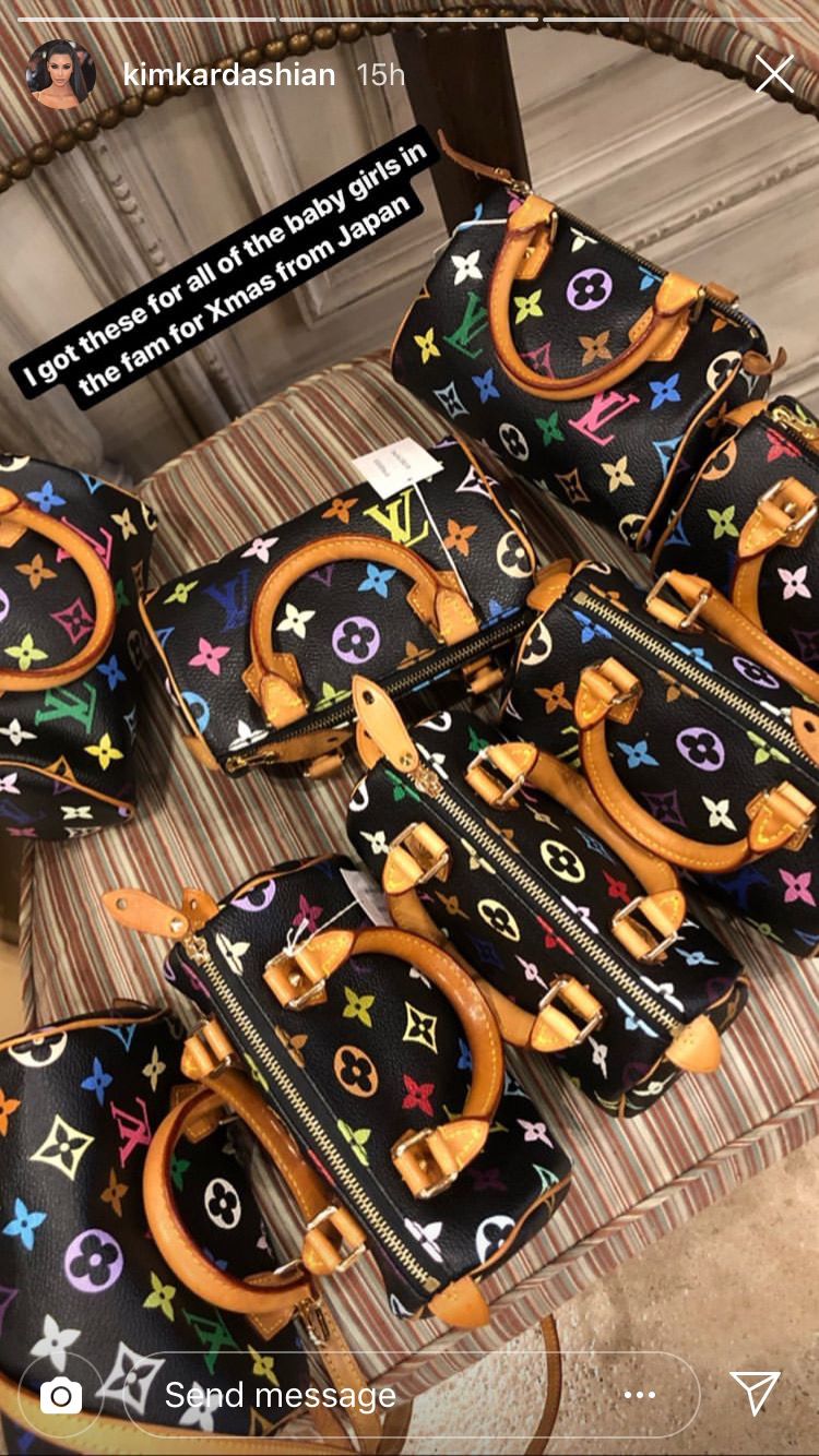 Kim Kardashian Bought All The Baby Girls In Her Family Louis Vuitton  BagsHelloGiggles