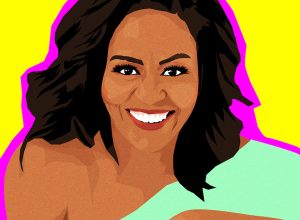 Michelle Obama illustration