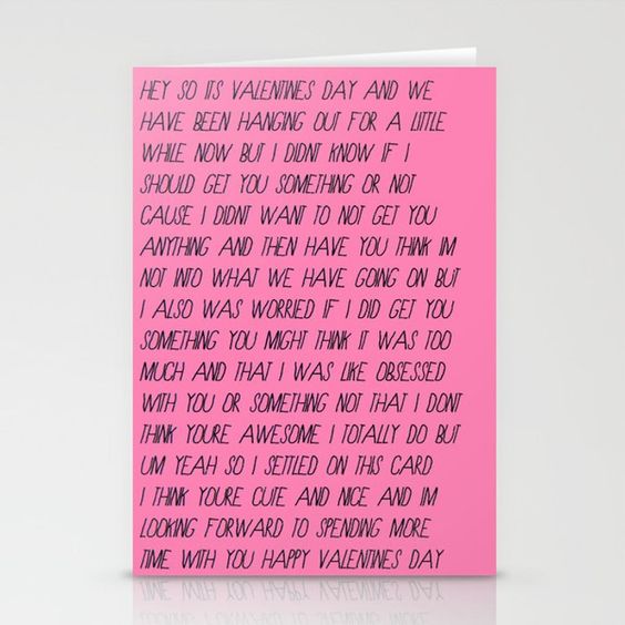 Valentines for new sales relationship