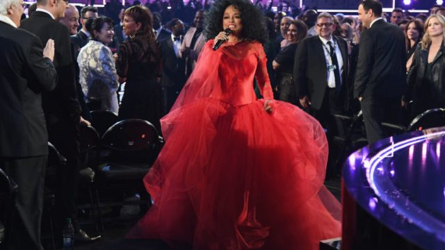 Diana Ross performing at 61st Grammys