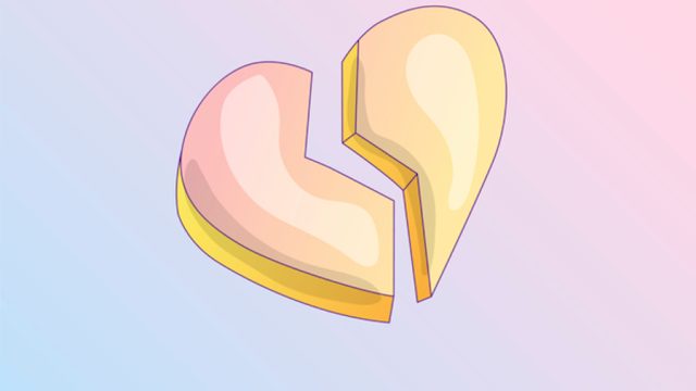 Illustrtion of broken heart