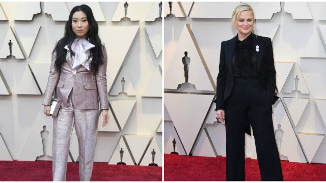 oscars red carpet pantsuits