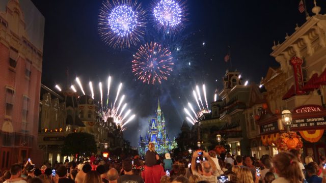 LAKE BUENA VISTA, FL - OCTOBER 10: Fireworks explode over Cinderella Castle during the Happily Ever After fireworks show at the Walt Disney World, Magic Kingdom entertainment park on October 10, 2018 in Lake Buena Vista, Florida.