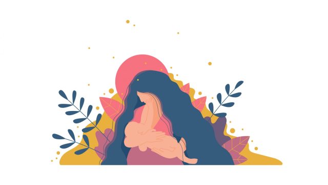 new mom illustration
