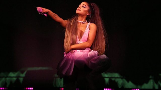 ALBANY, NEW YORK - MARCH 18: Ariana Grande performs onstage during the Sweetener World Tour - Opening Night at Times Union Center on March 18, 2019 in Albany, N