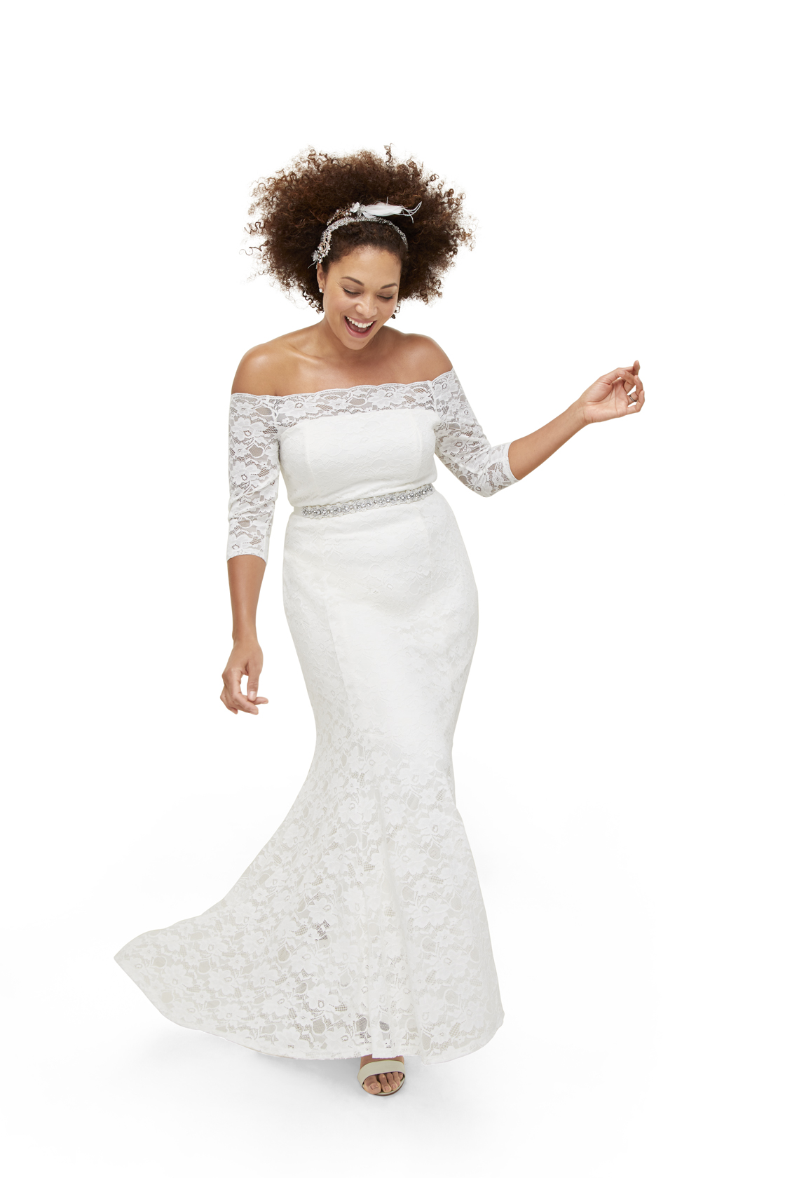 Plus Size Women try Torrid Wedding Dresses