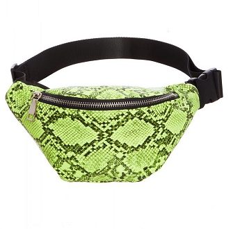 Green snake best sale print bum bag