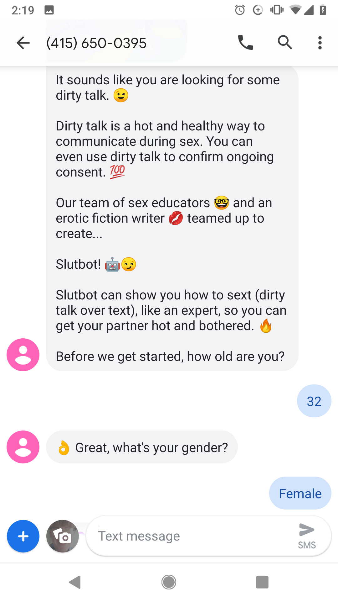 Slutbot" Sexting Skills in a Safe