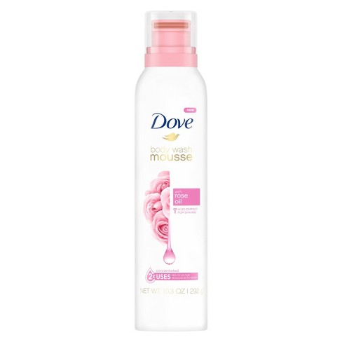 Dove Body Wash Mousse With Rose Oil