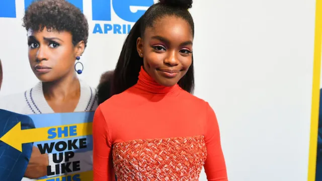 Marsai Martin at premiere for Little