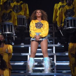 Beyoncé performing at Coachella 2018