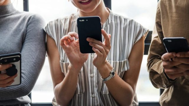 woman on phone