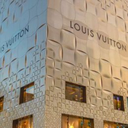 Gold Louis Vuitton Building