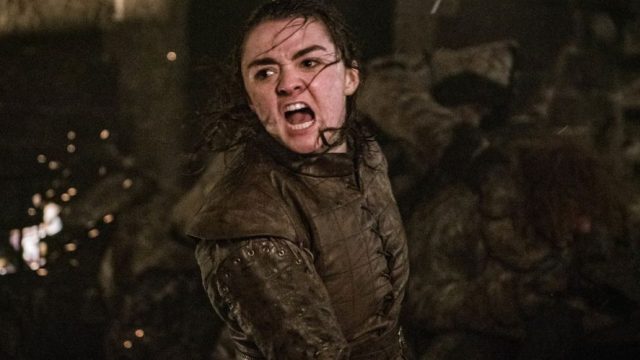 Arya in the Battle of Winterfell