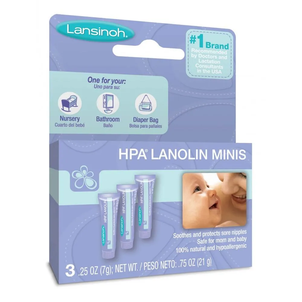 Lansinoh HPA Lanolin Nipple Cream, 7g Minis