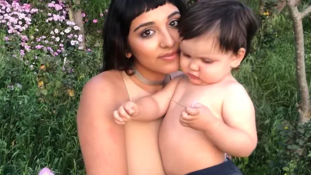Author and her son