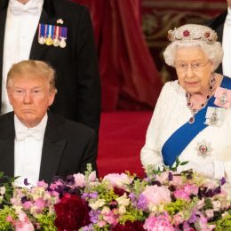 President Donald Trump and Queen Elizabeth II