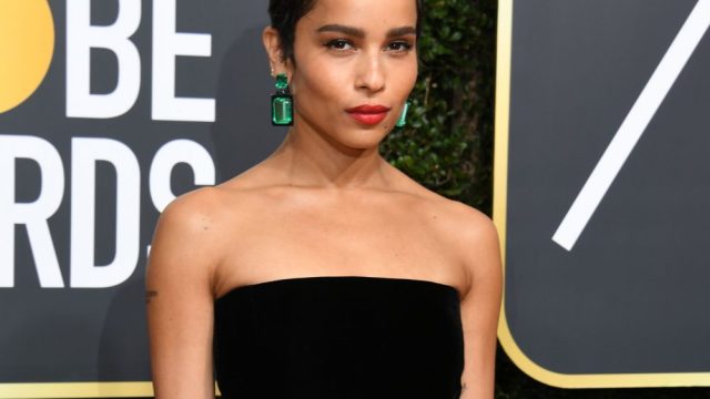 Zoë Kravitz on the Golden Globes red carpet