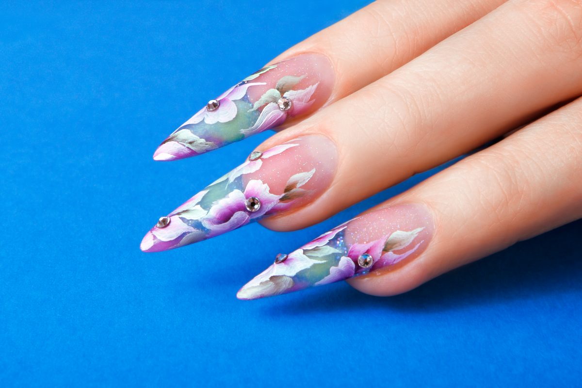 Spring Floral Nail Art · How To Paint Patterned Nail Art · Beauty on Cut  Out + Keep