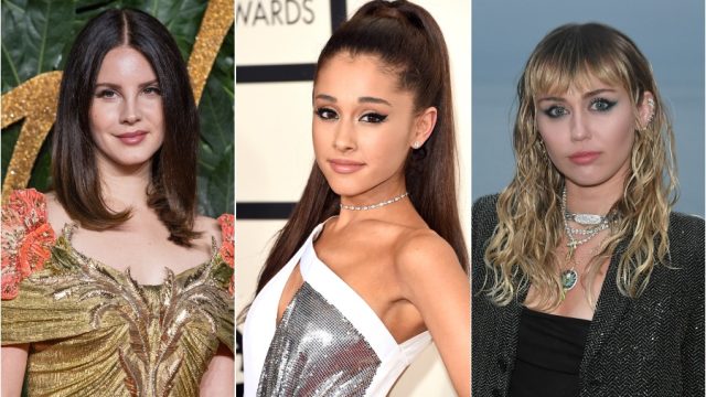 Lana del Rey, Ariana Grande, and Miley Cyrus