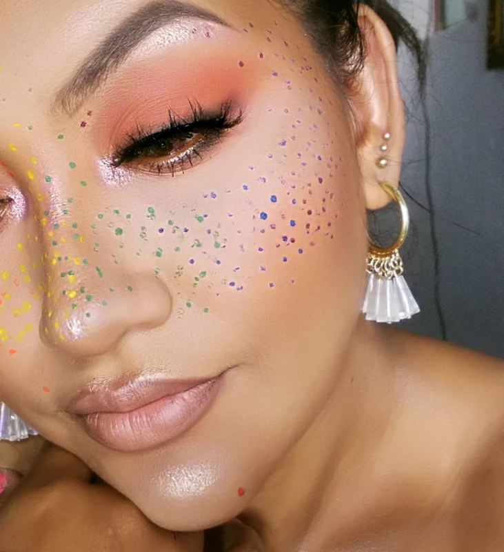 Rainbow Freckles Are The Trend To Try Out On The Final Weekend Of Pride