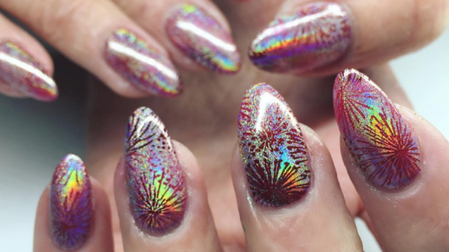 Firework nails for Fourth of July