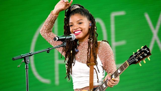 Singer Halle Bailey of the duo Chloe x Halle