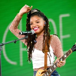 Singer Halle Bailey of the duo Chloe x Halle