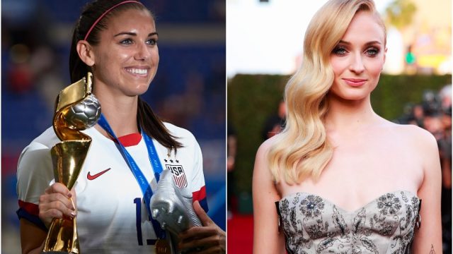 sophie turner and alex morgan from the USWNT soccer team