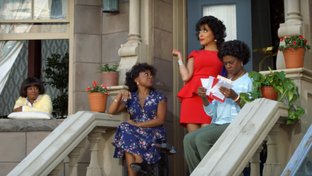 A screenshot from the "A Black Lady Sketch Show" trailer.