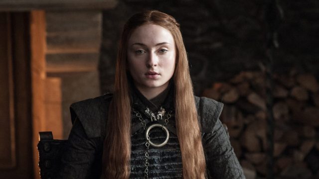Sophie Turner playing Sansa Stark