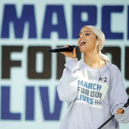 Ariana Grande performing at March for Our Lives