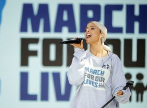 Ariana Grande performing at March for Our Lives