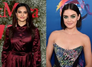 A side-by-side photo of Camila Mendes and Lucy Hale