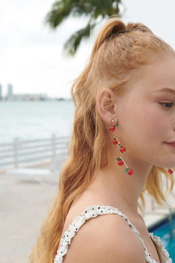 cherry earrings urban outfitters